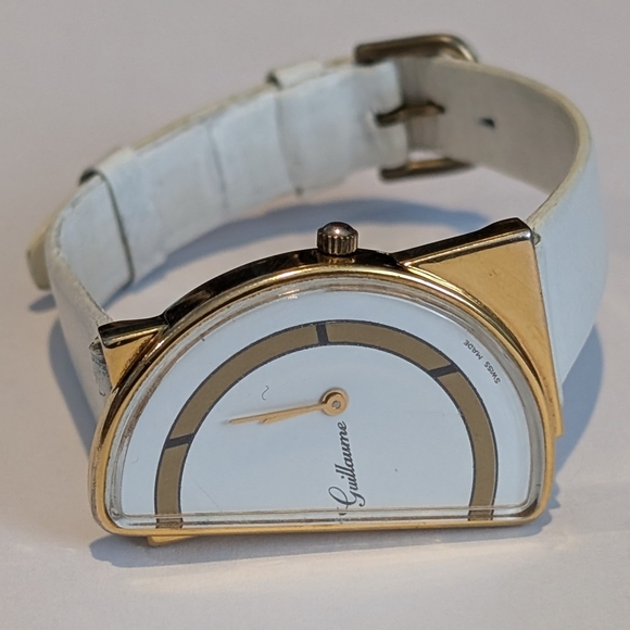 Guillaume Accessories - Guillaume Ladies' Watch Swiss Made Vintage Watch Half Moon Very Rare!